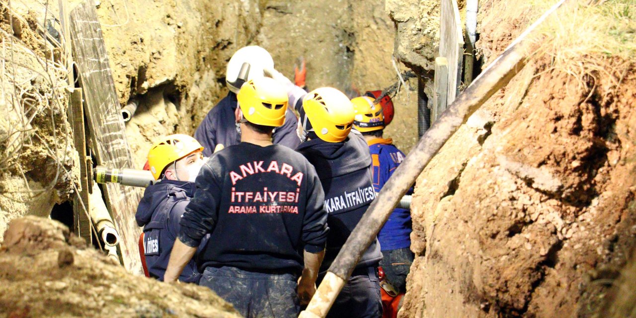 Ankara'da, Şantiye alanında toprak kayması: 2 işçi öldü