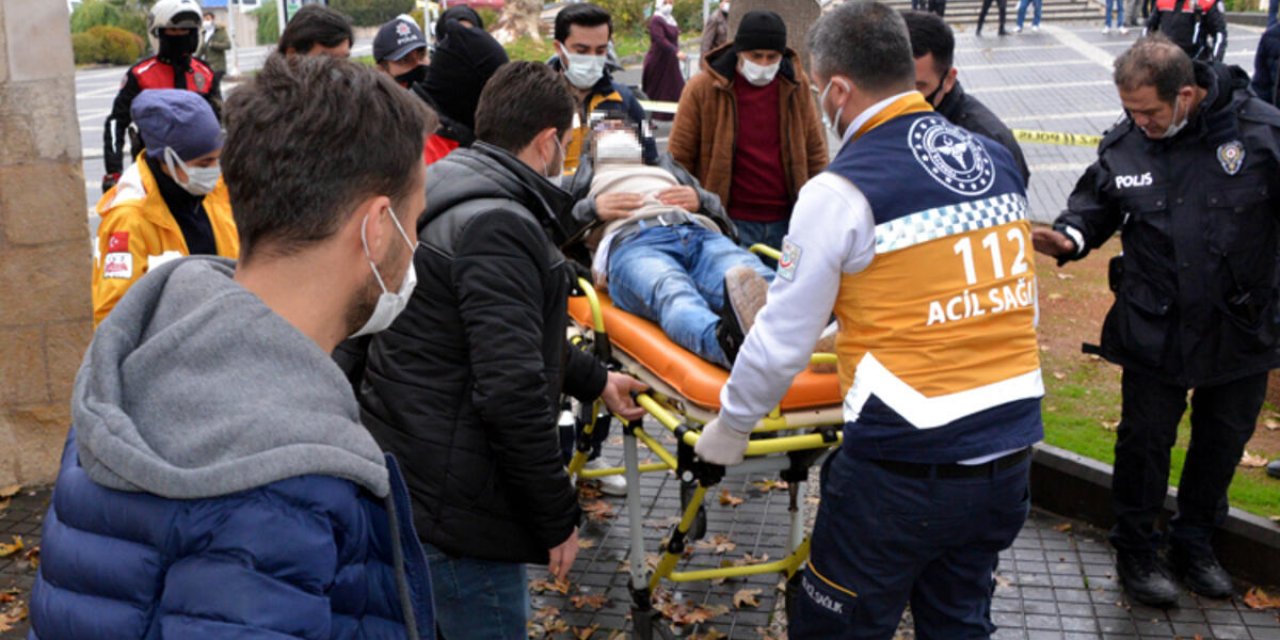 Herkesin gözü önünde intihar girişiminde bulundu ağır yaralandı
