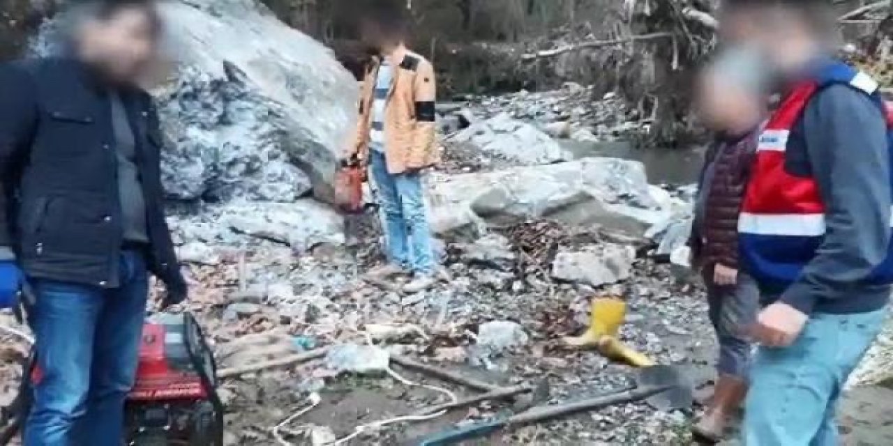 Bursa'da kaçak kazıya suçüstü; 3 gözaltı