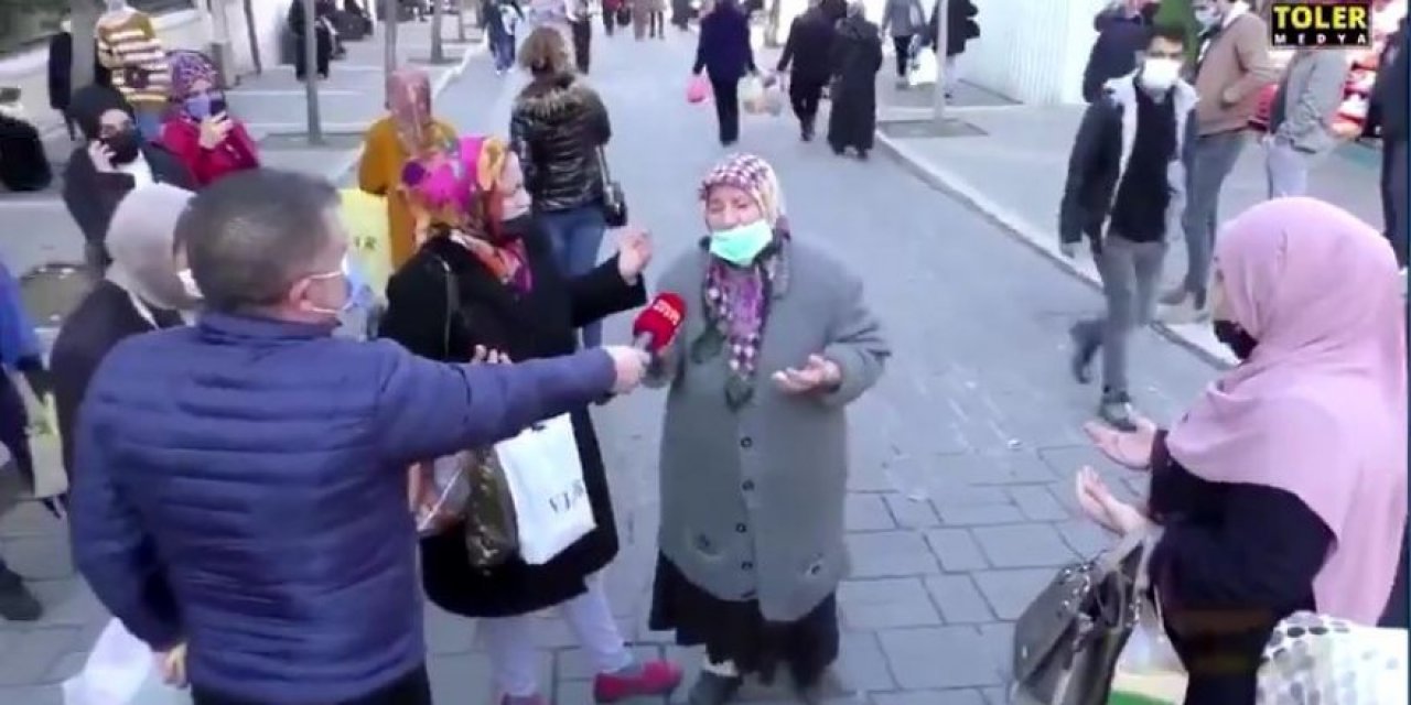 Sokak röportajında ilginç anlar! İki kadının siyasi tartışmasını tek hareketiyle bitirdi...