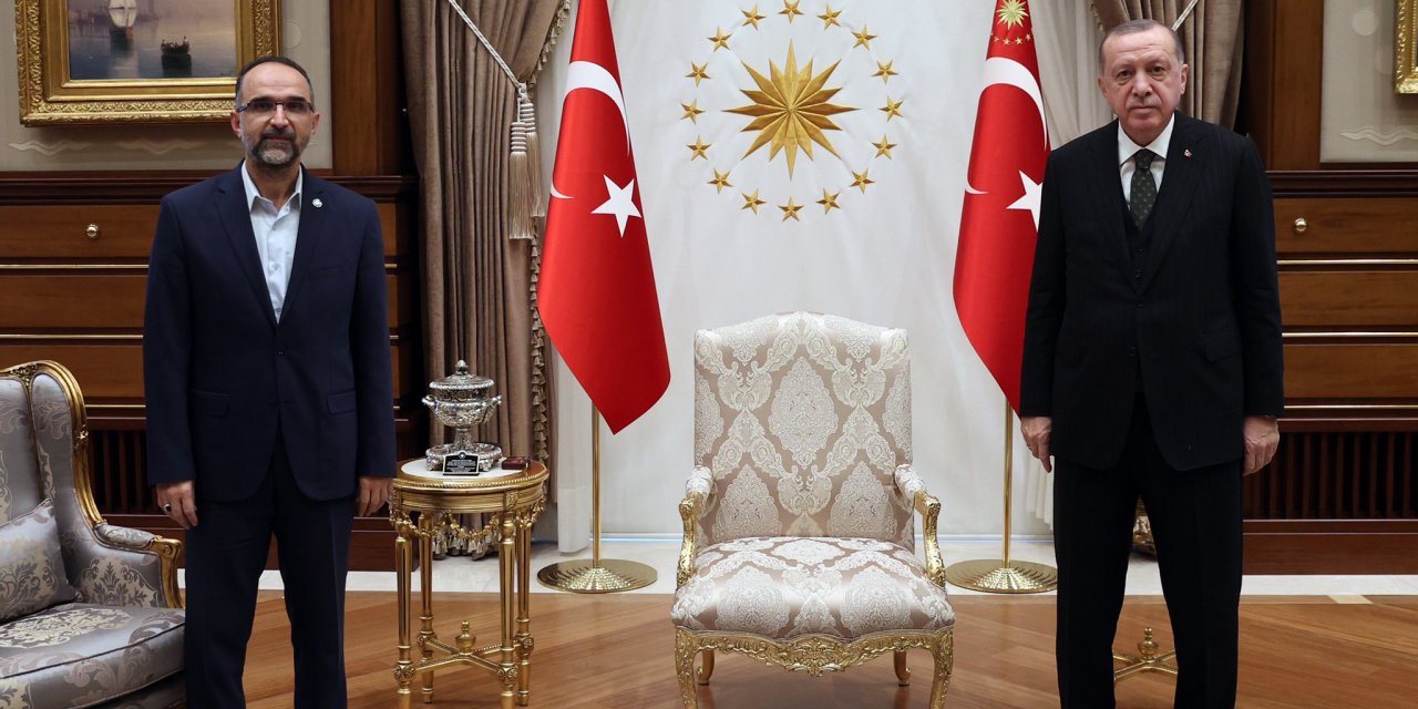 Cumhurbaşkanı Erdoğan, HÜDA PAR Genel Başkanı'nı kabul etti