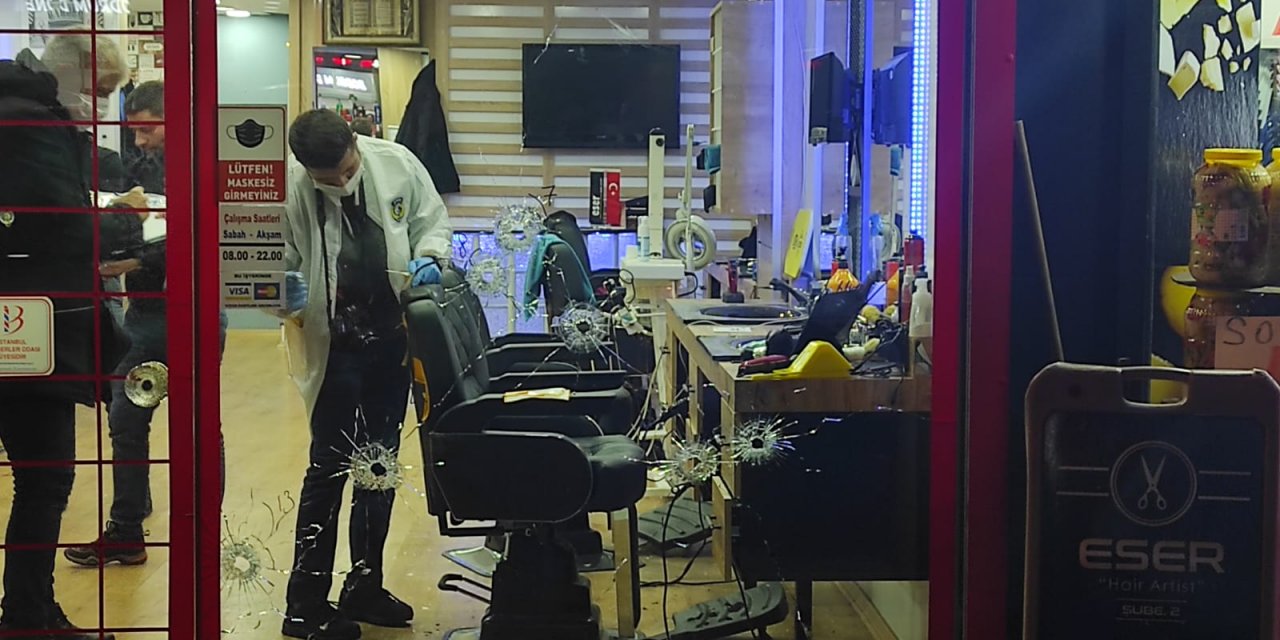 Güngören'de kuaförde tıraş olan kişiye silahlı saldırı