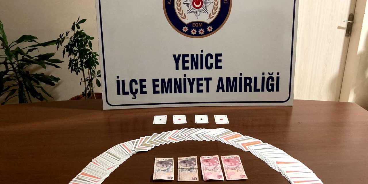 Kumarhaneye çevrilen eve baskın 
