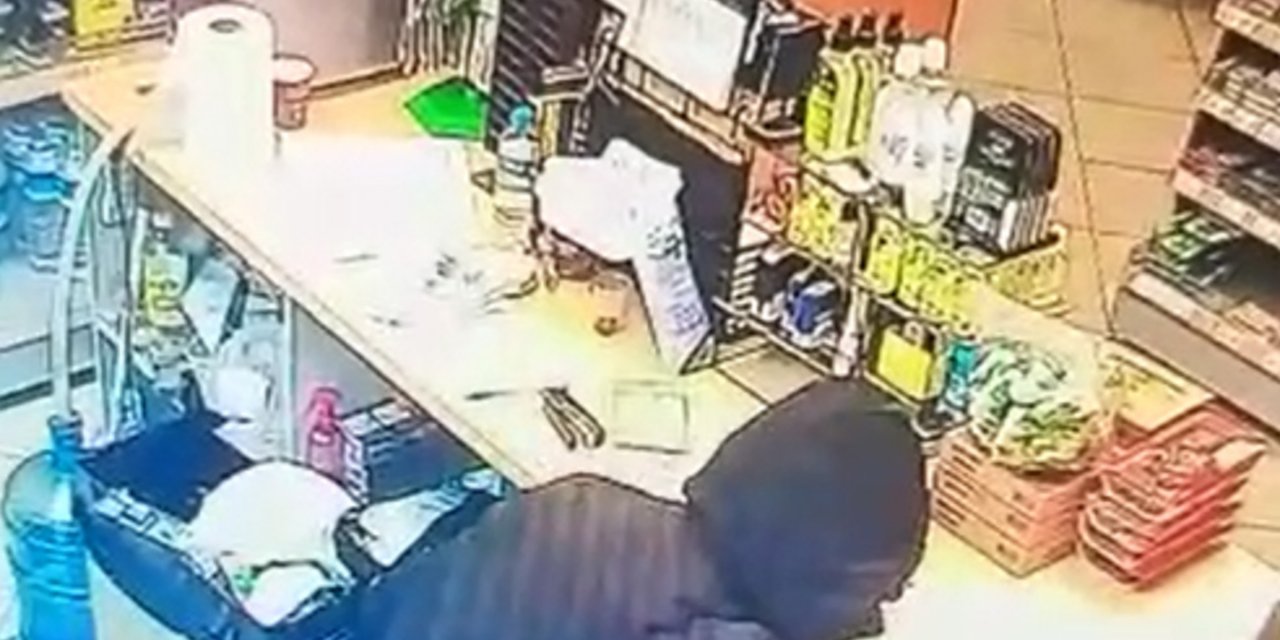 Akaryakıt istasyonuna giren hırsız güvenlik kameralarından tespit edilerek yakalandı