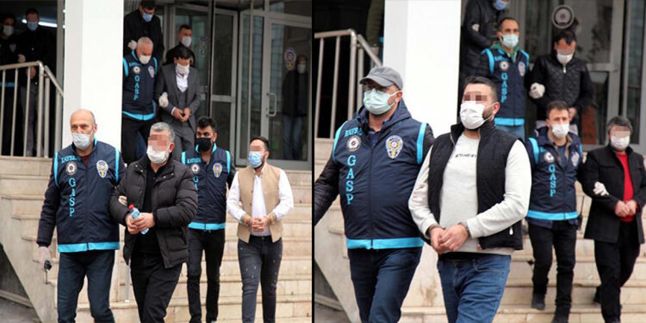 Kayseri'de suç örgütü operasyonunda 13 kişi adliyede