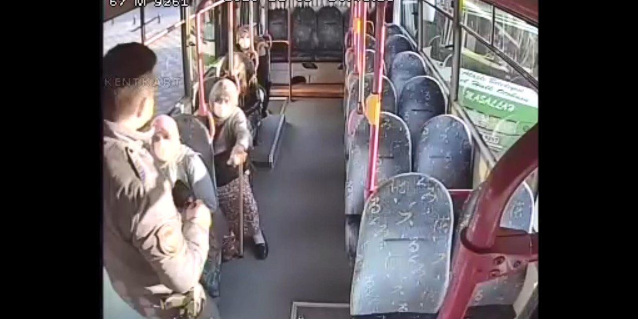 80 yaşındaki kadın yasağa rağmen bindiği halk otobüsünden inmemek için direndi