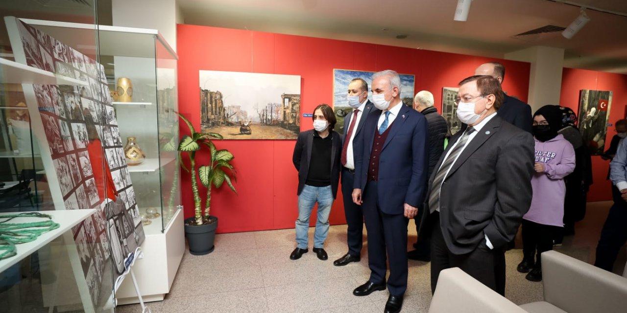 Ümraniye’de “Göç” konulu resim sergisi açıldı