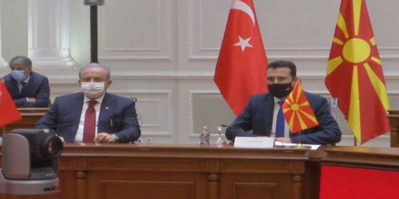 TBMM Başkanı Şentop, Kuzey Makedonya?da resmi temaslarda bulundu