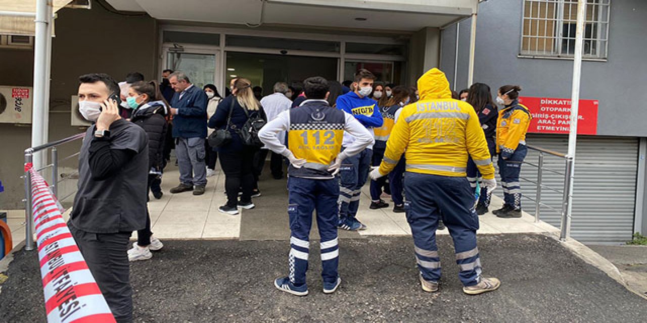 Maltepe'de özel hastanede yangın
