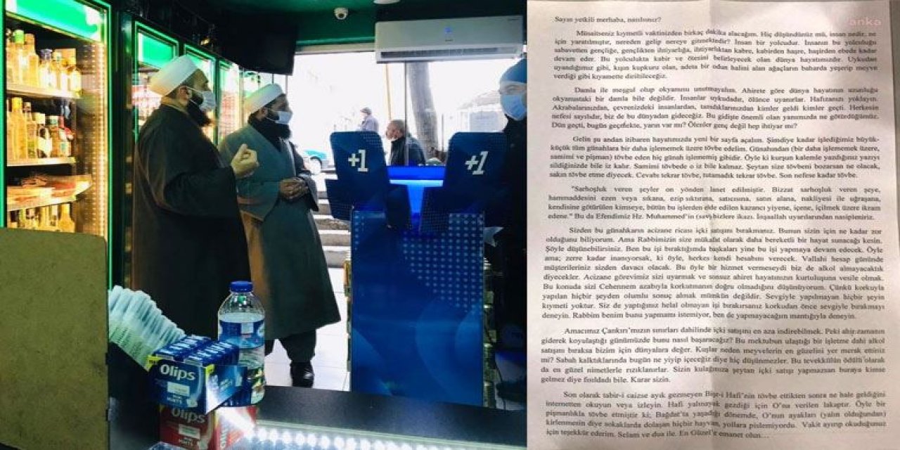 Tekel bayileri önünde "lanet bildirisi" dağıttılar! CHP'li Ağbaba: AKP'den güç alan meczuplar esnafı tehdit ediyor