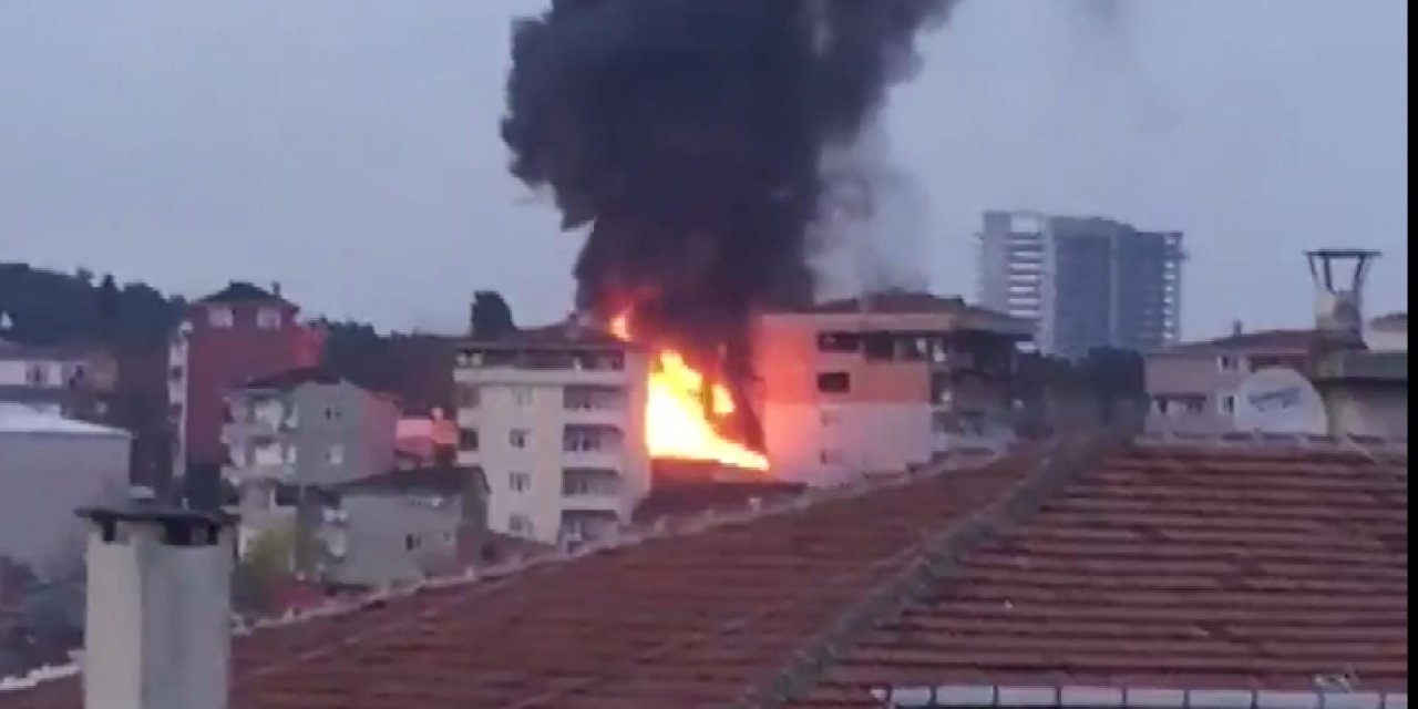 Sarıyer'de korkutan alevler