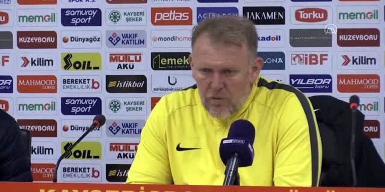 Hes Kablo Kayserispor - İttifak Holding Konyaspor maçının ardından