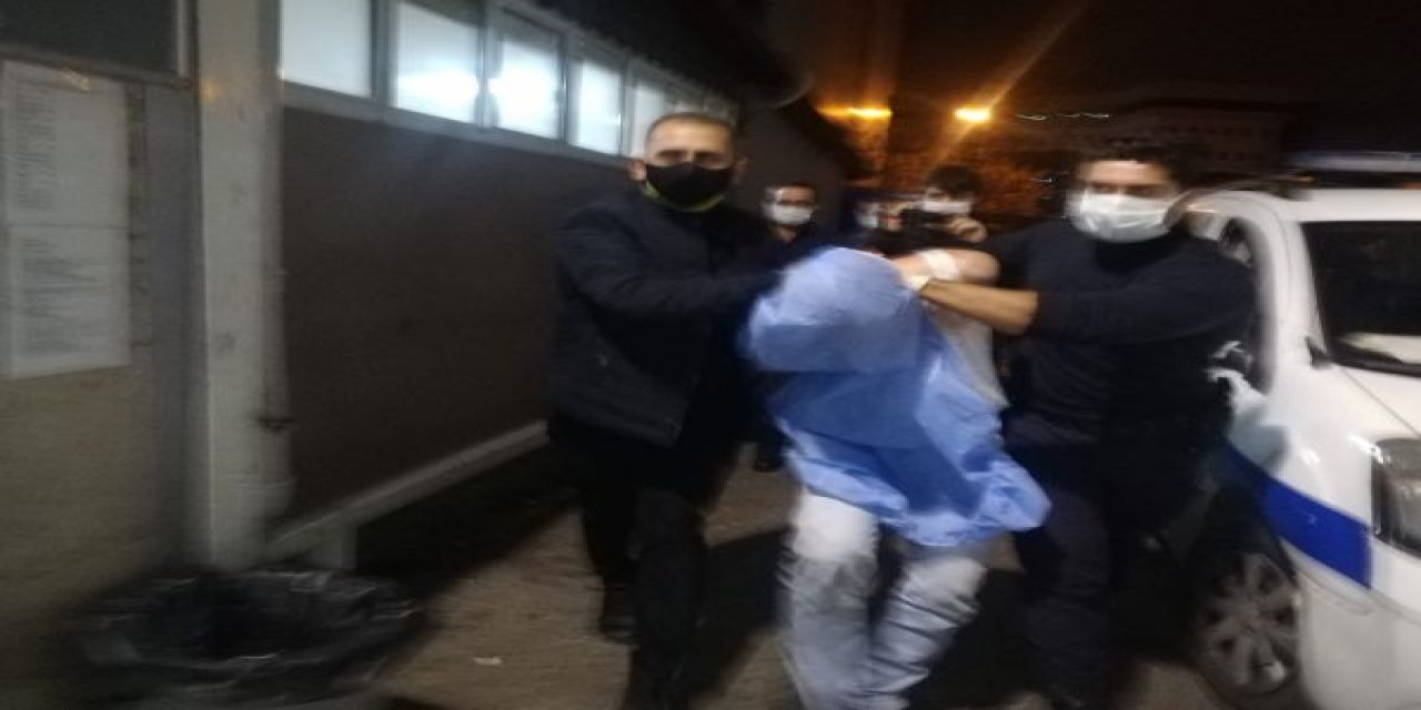 Polise döner bıçaklı saldırı