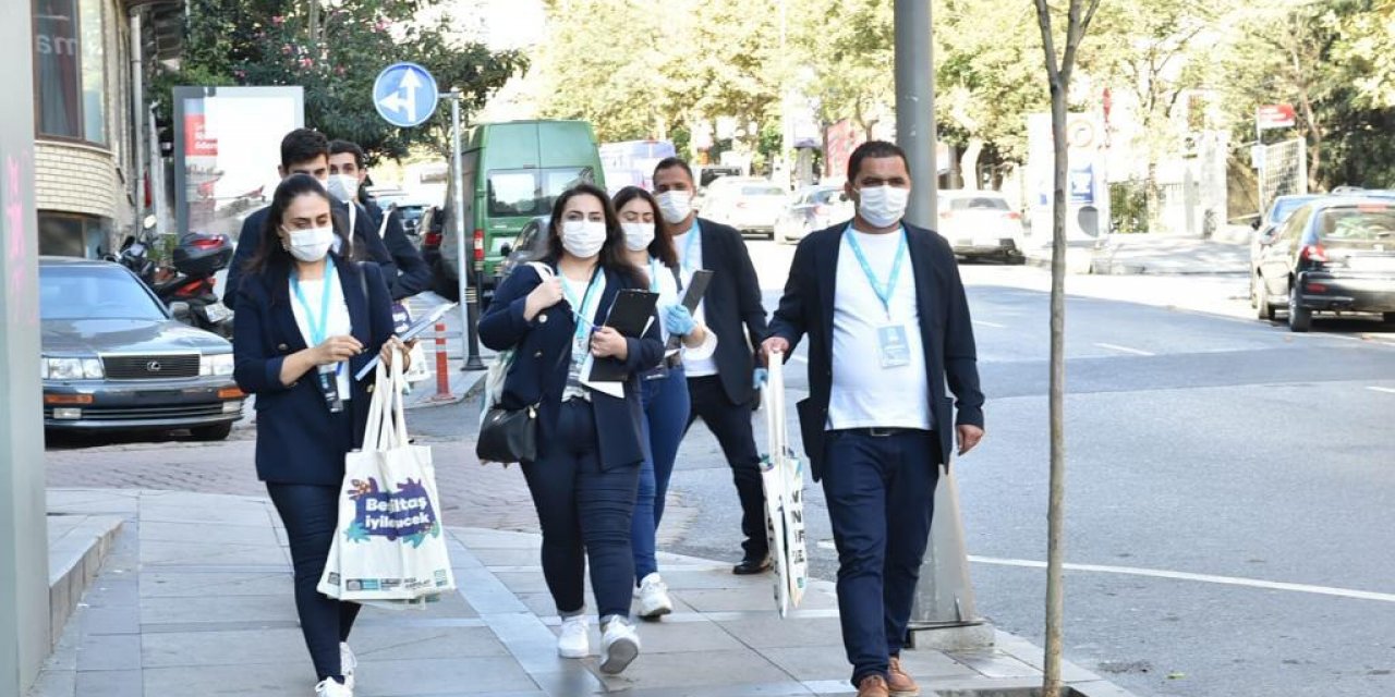 Beşiktaş’ta saha çözüm ekibi 2 ayda 51 bin 576 hane ve 530 iş yerini ziyaret etti