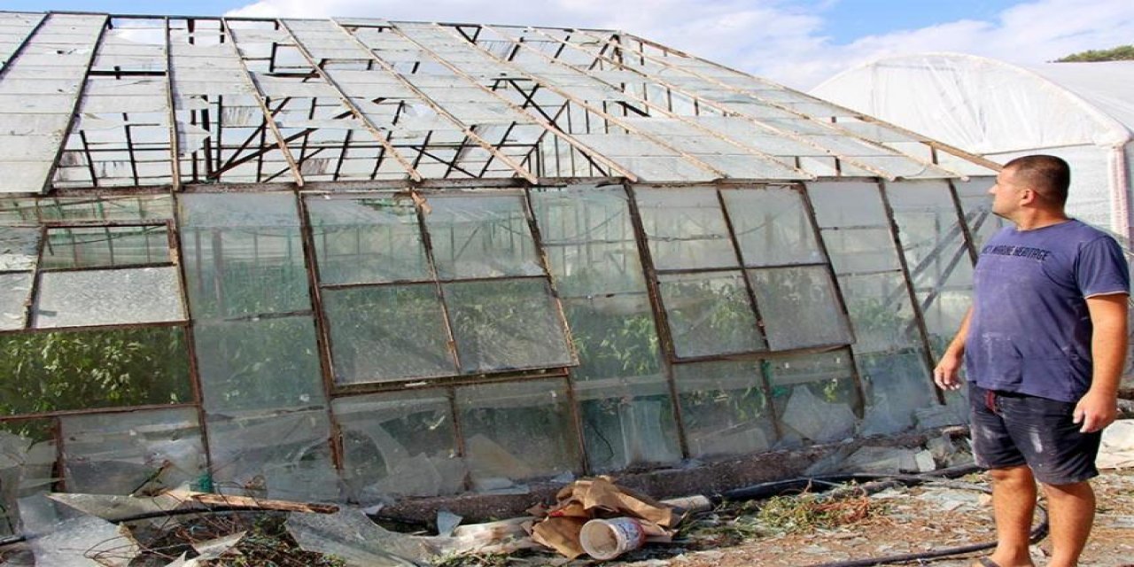 KUMLUCA'DA HORTUM VE SEL SERALARA ZARAR VERDİ
