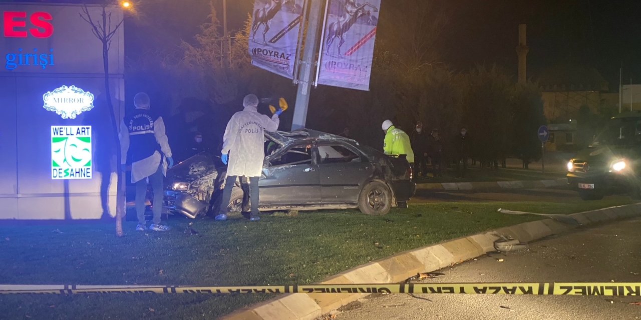 Ümraniye'de takla atan otomobilin sürücüsü hayatını kaybetti