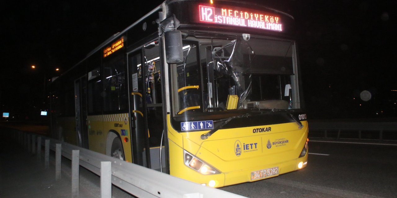 İETT otobüslerine taşlı saldırı