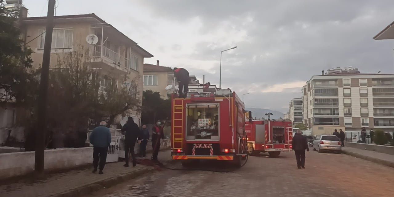 Nazilli'de evde çıkan yangın korkuttu