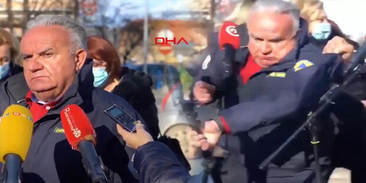Canlı yayında inanılmaz anlar... Depreme böyle yakalandı!