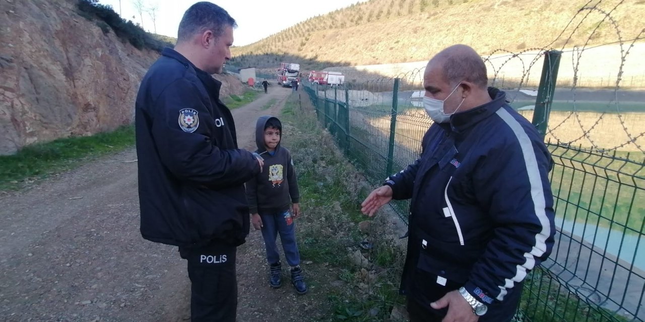 Kocaeli'de, gölete giren Hüseyin boğuldu