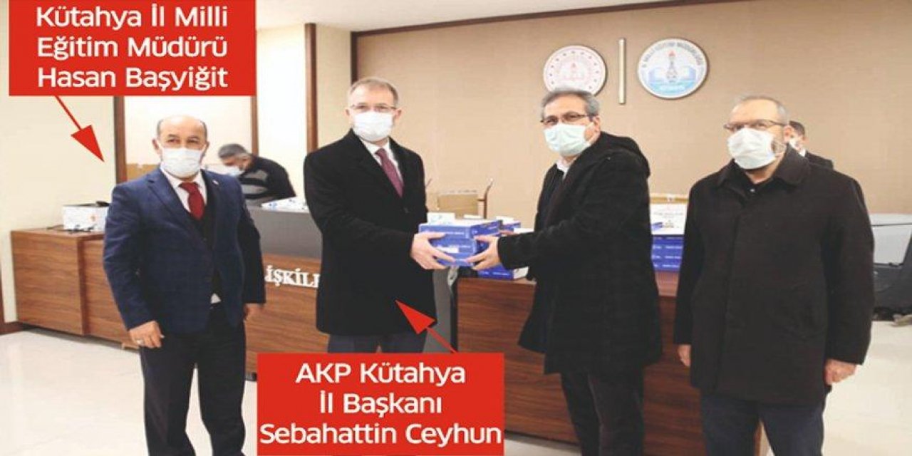 "Utanç verici manzara" Devletin tabletini AKP İl Başkanı dağıttı!