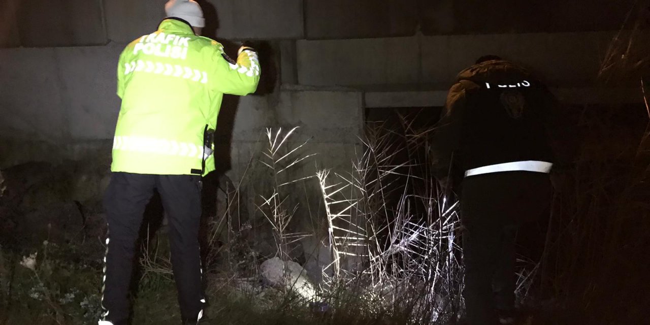 Polisi uygulamasını görünce otomobili bırakıp kaçmaya çalıştılar