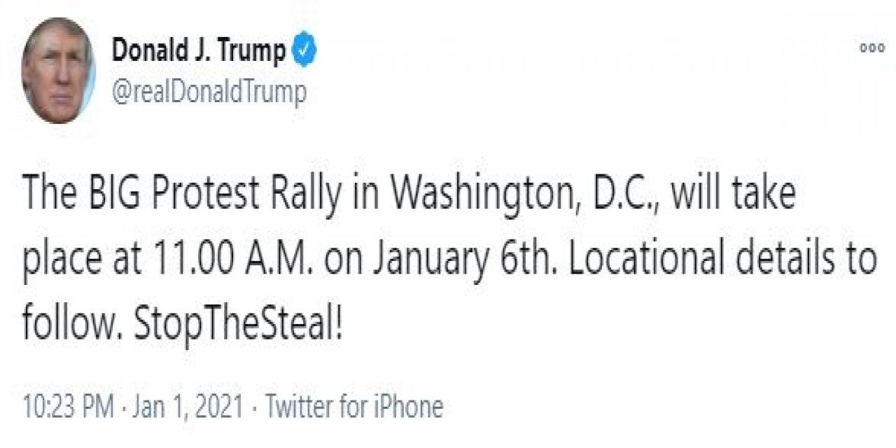 ABD Başkanı Trump’tan protesto mitingi