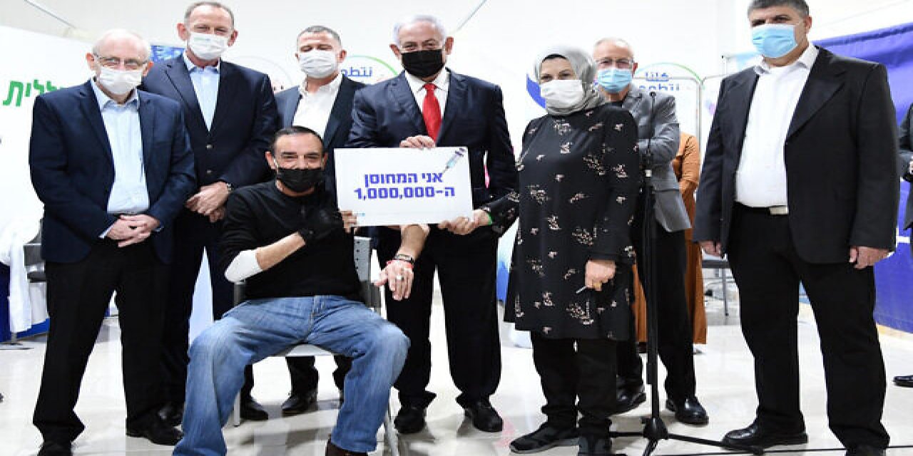 İsrail'de 1 milyon kişiye aşı yapıldı