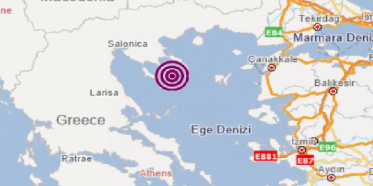 Ege Denizi açıklarında gece saatlerinde art arda depremler