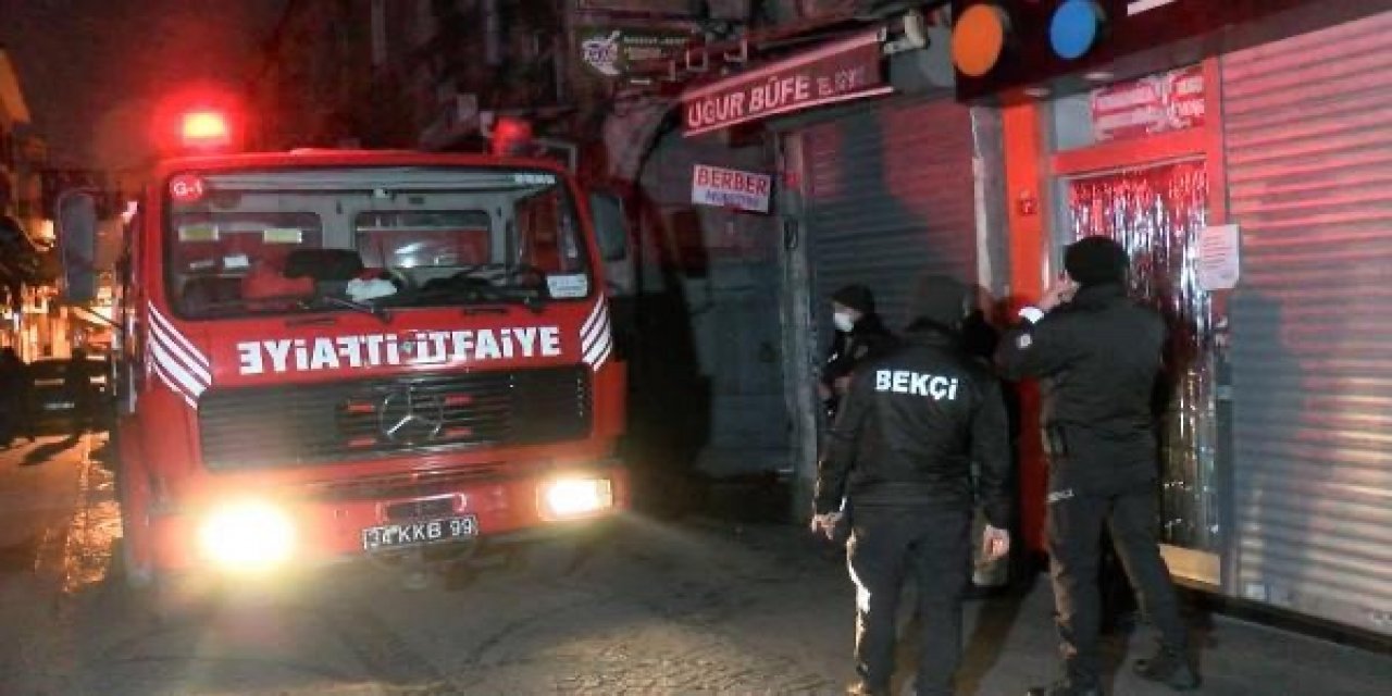 FATİH'TE İŞ HANINDA ÇIKAN YANGINDA 1 KİŞİ ÖLDÜ