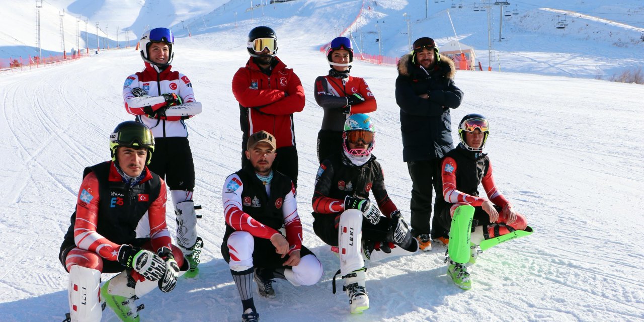 Palandöken'de kısıtlamada sadece milli sporcular kayabildi