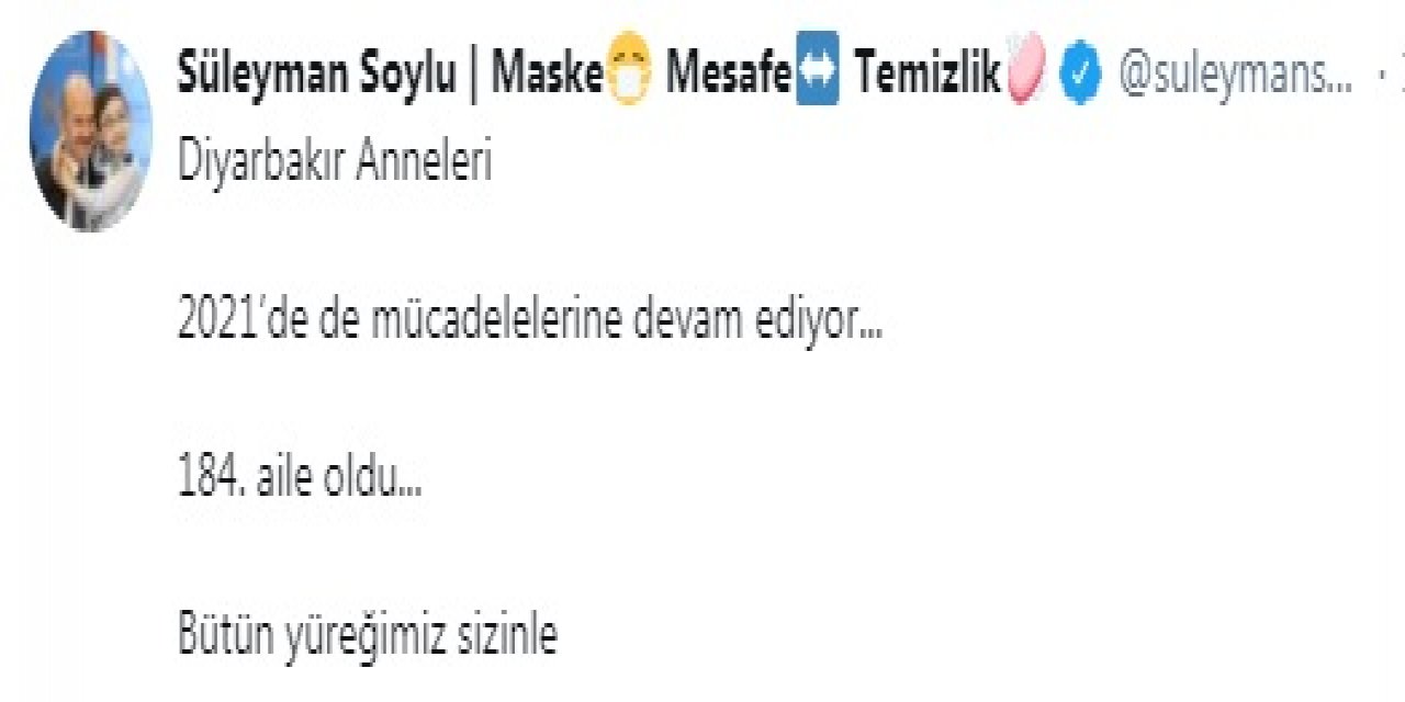 Diyarbakır Annleri sayısı 184 oldu