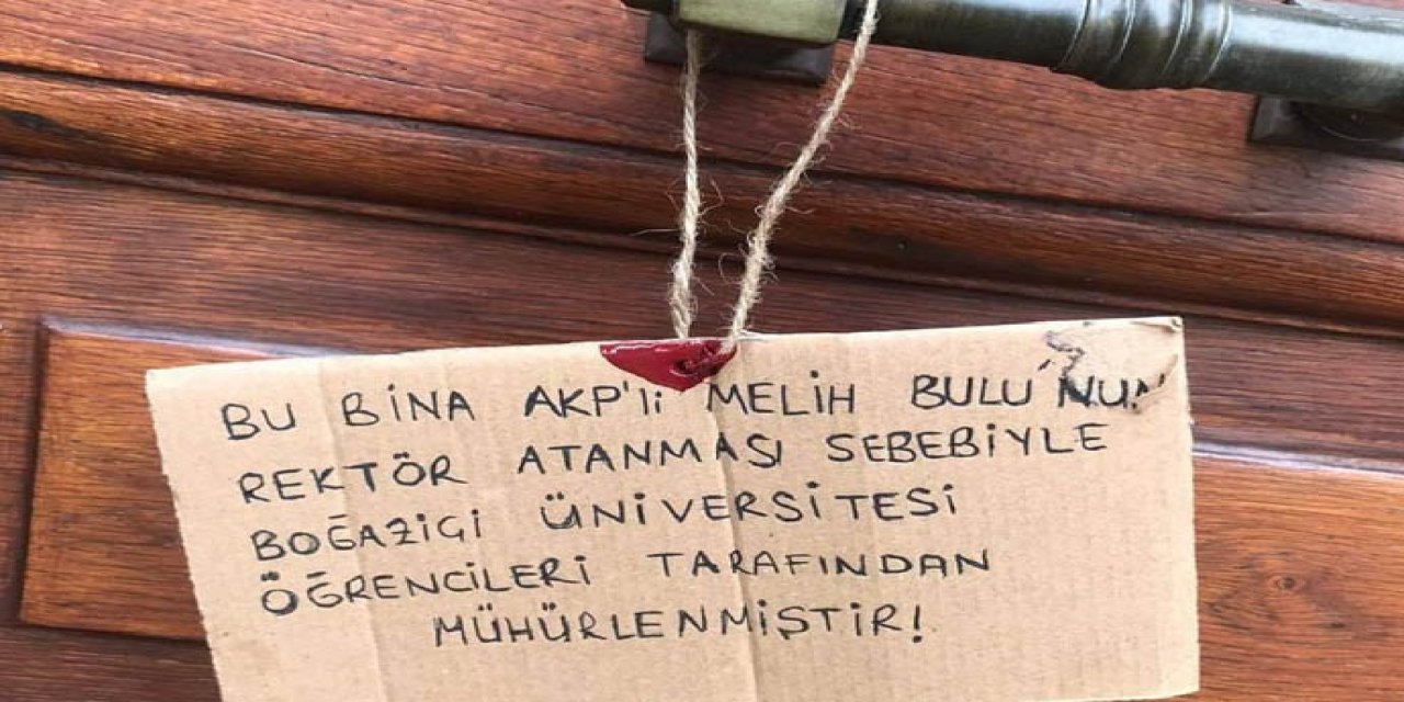 Boğaziçi öğrencileri ayaklandı! AKP'li rektöre tepki...