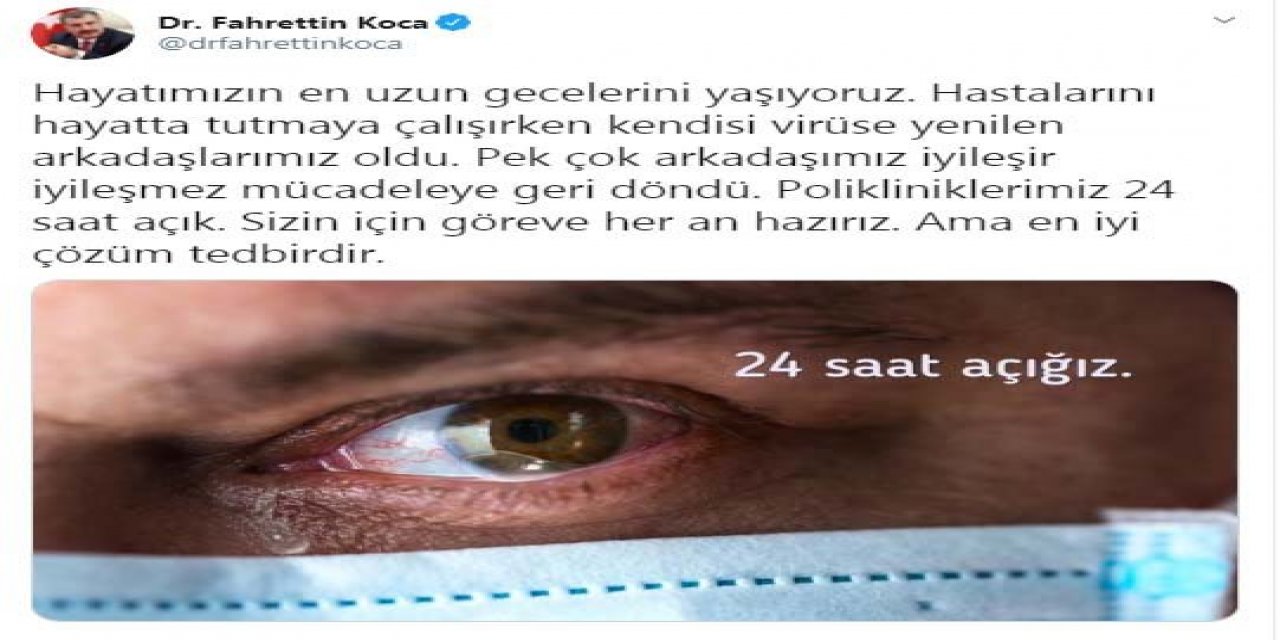 Bakan Koca: En iyi çözüm tedbirdir
