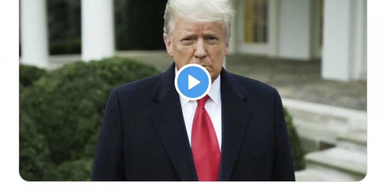 Twitter, ABD'de olayların büyümesi üzerine, Trump'ın video mesajına 'Şiddet riski nedeniyle' erişimi kısıtladı