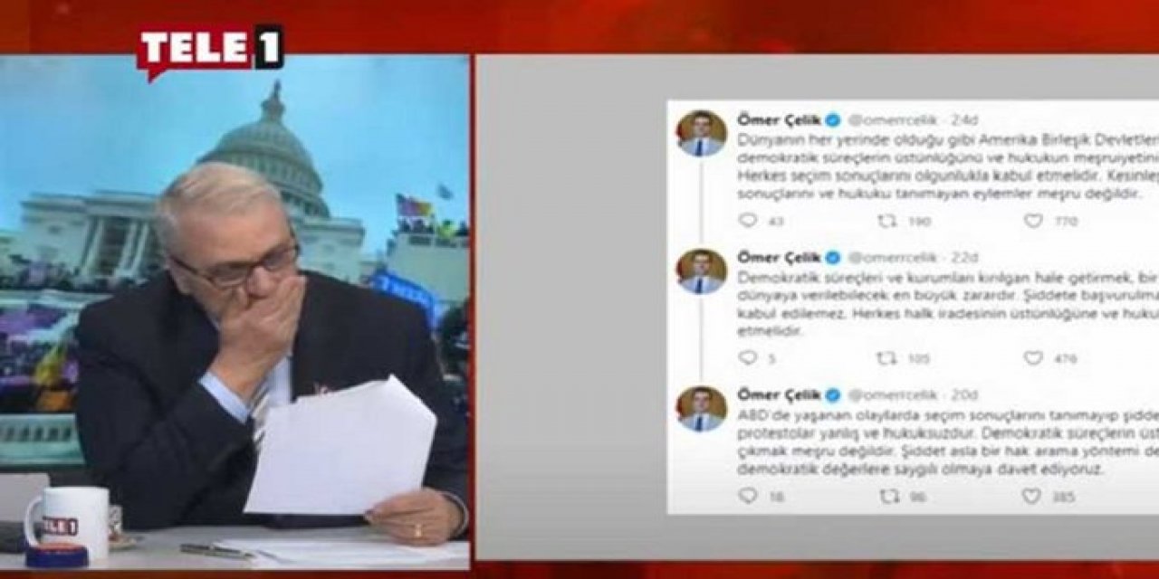 Can Ataklı, Ömer Çelik'in mesajını okurken gülmekten konuşamadı! "Siz İstanbul'u kabul etmiştiniz değil mi?"