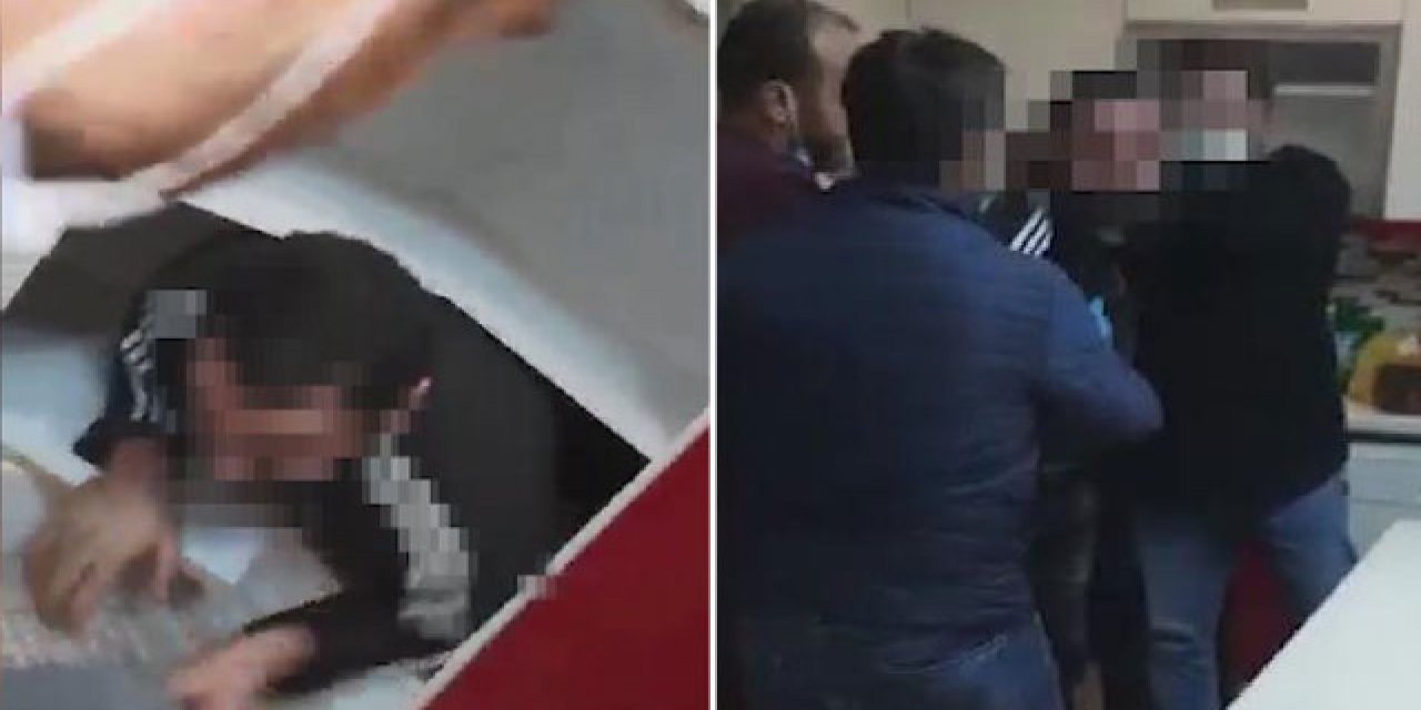 Savcıyı tehditten aranan eski gardiyan saklandığı mutfak dolabında