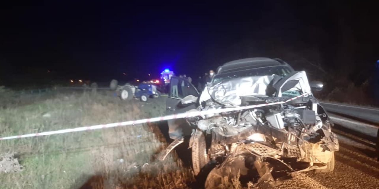 Samsun Bafra'da ciple traktör çarpıştı: bir kişi hayatını kaybetti