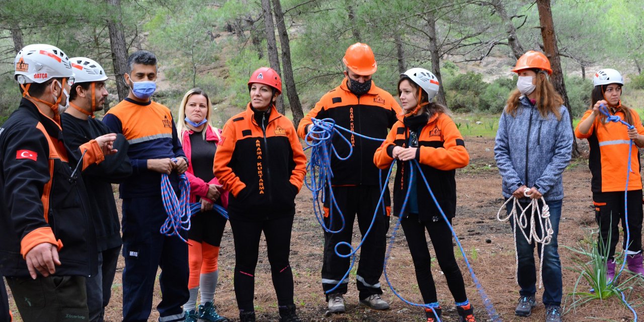 Datça'da arama kurtarma gönüllüleri afetlere hazır