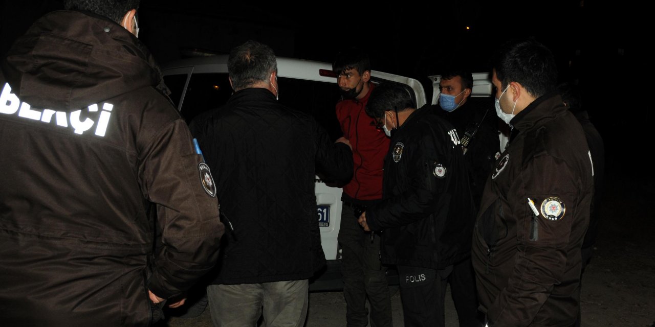 Kısıtlamayı ihlal eden iki şüpheli uyuşturucu ile yakalandı