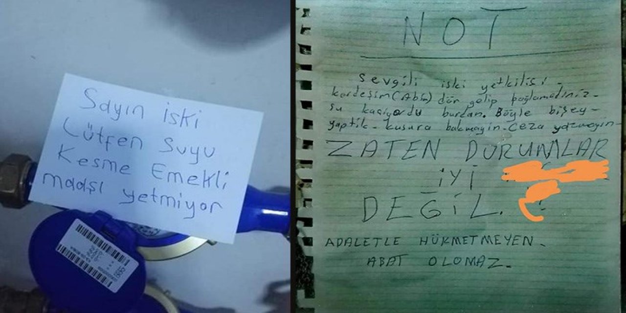 İşte Türkiye gerçeği... İSKİ görevlisine "suyu kesme" notu! Maaş hiçbir şeye yetmiyor...
