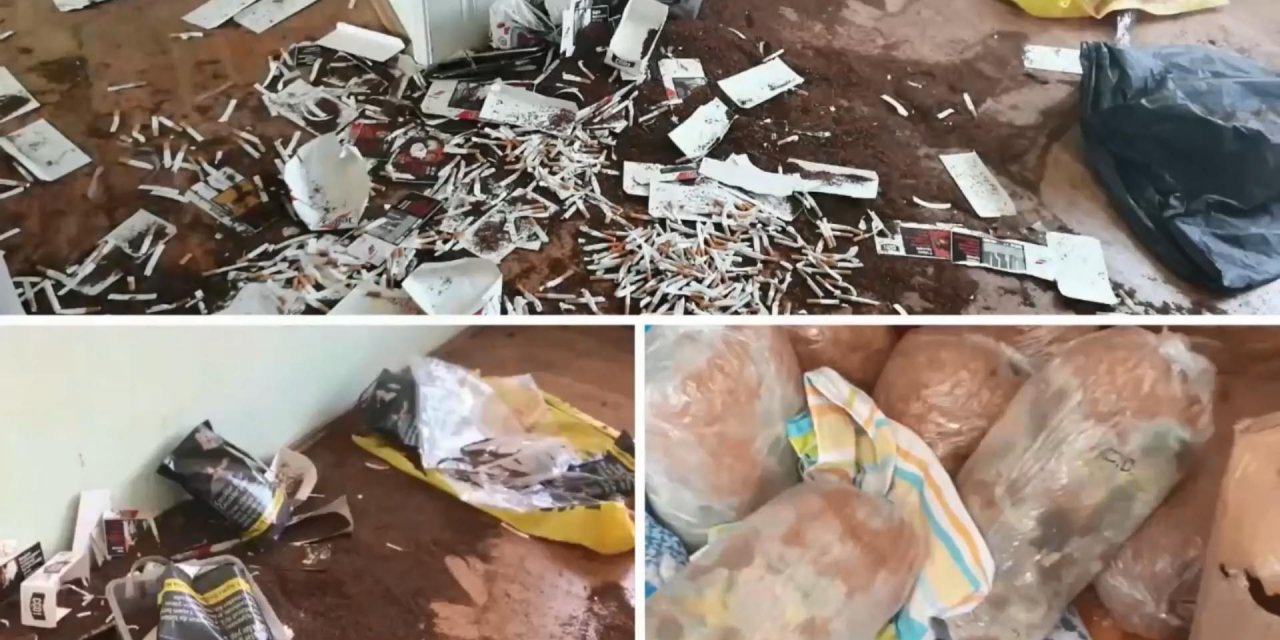 Eskişehir’de imalathaneye çevrilen 3 evde 168 kilo kaçak tütün ele geçirildi
