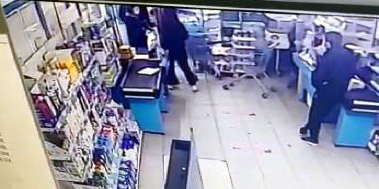Avcılar'da  markette, "Aldığın malların parasını ver " kavgası