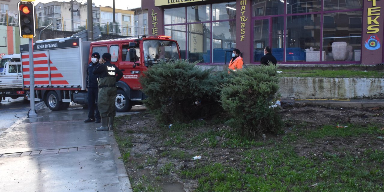 Sele kapılan kadın, park halindeki TIR sayesinde hayatta kaldı