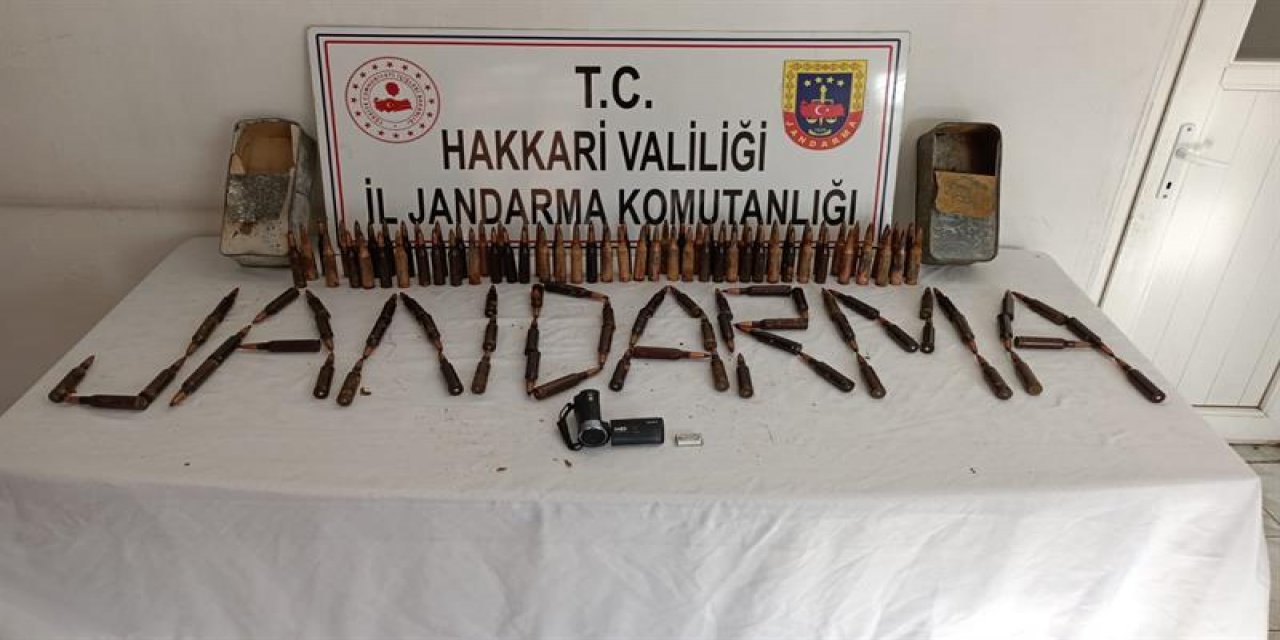 Hakkari'de PKK'ya ait uçaksavar mühimmatı ve roketatar ele geçirildi