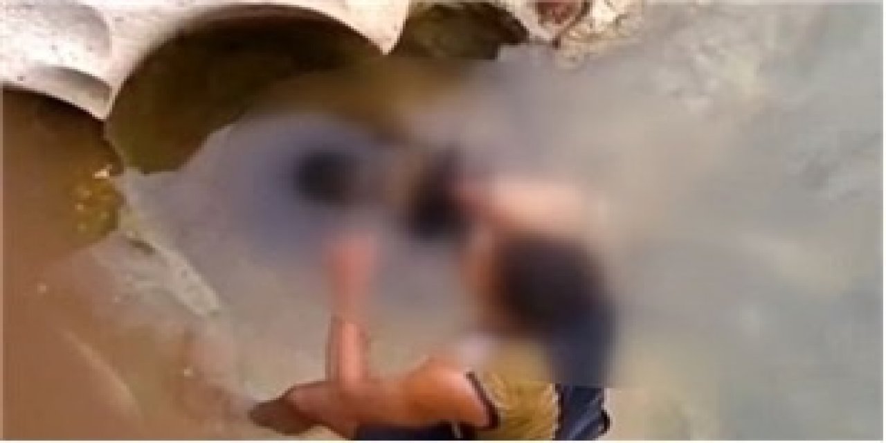 Hintli kadından nehrin kıyısında son selfie