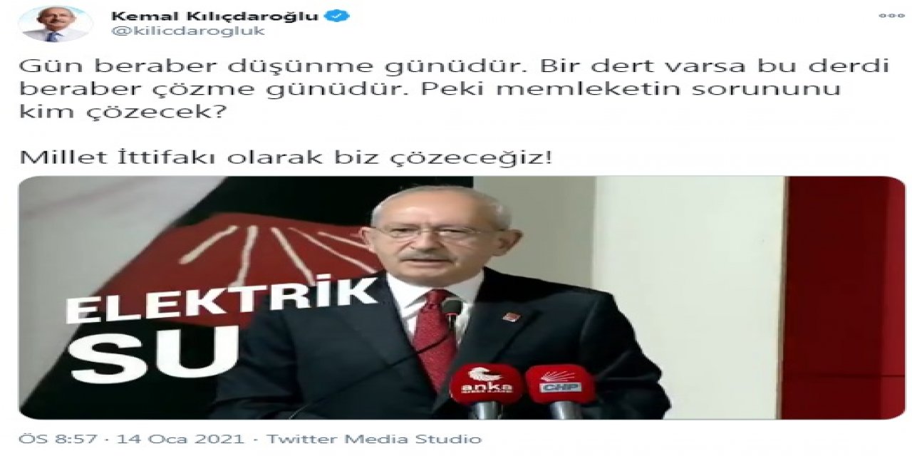 Kılıçdaroğlu'ndan 'Türkiye'nin gerçek gündemi bu' paylaşımı