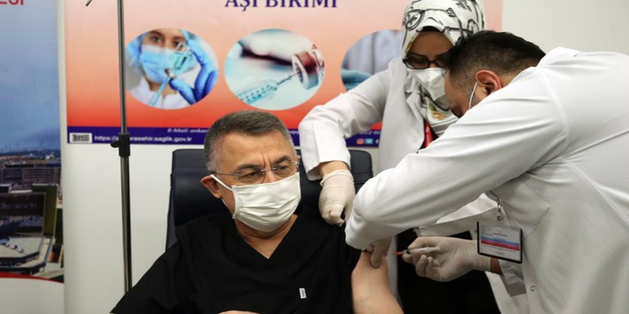 Cumhurbaşkanı Yardımcısı da koronavirüs aşını oldu!