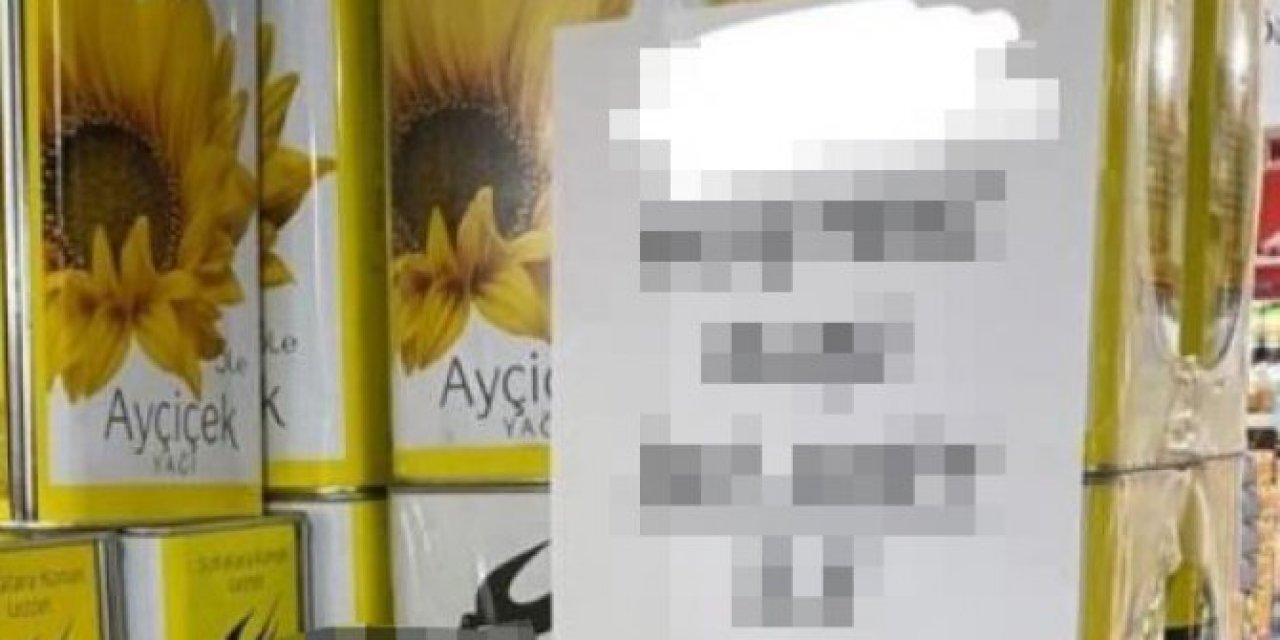 Markete gidenler bu yazıyla karşılaştı... Ayçiçek yağı almak artık o kadar değil!