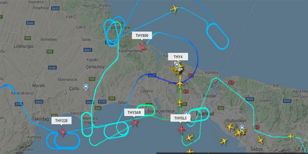 Uçaklar İstanbul Havalimanı'na iniş yapamadı!